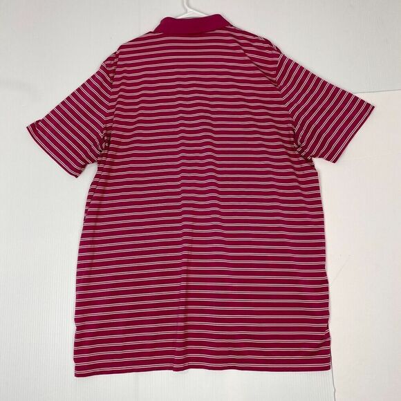 RLX Ralph Lauren Polo Shirt Mens XXL  Pink Striped Short Sleeve Stretch Adult - Picture 9 of 9